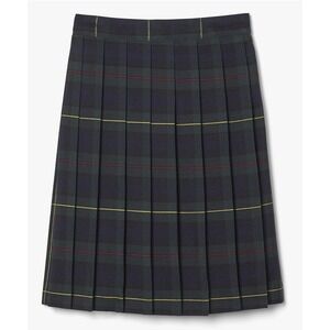 French‎ Toast Girls Plaid Pleated School Skirt Size 14 Navy Green Yellow Red